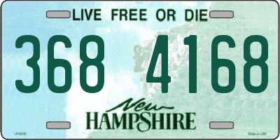 NH license plate 3684168