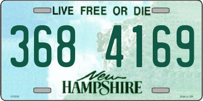 NH license plate 3684169