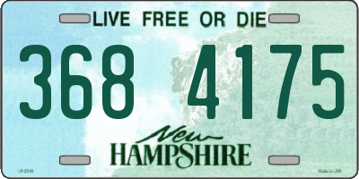 NH license plate 3684175