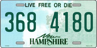 NH license plate 3684180