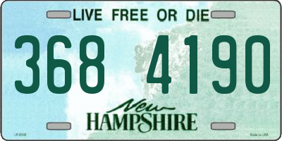 NH license plate 3684190
