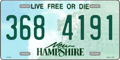 NH license plate 3684191