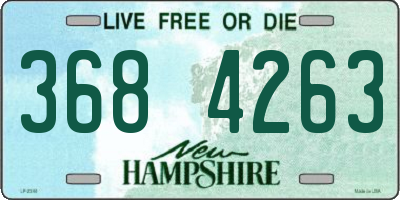NH license plate 3684263