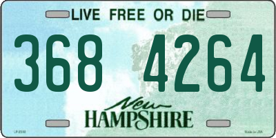 NH license plate 3684264