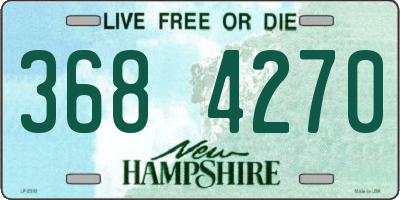 NH license plate 3684270