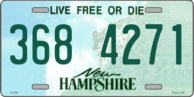 NH license plate 3684271