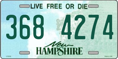 NH license plate 3684274