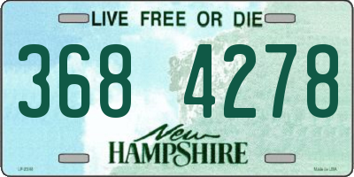 NH license plate 3684278