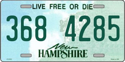 NH license plate 3684285