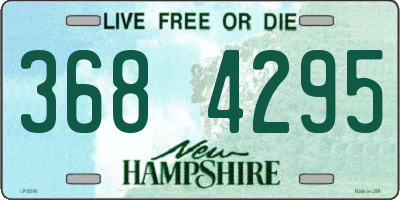 NH license plate 3684295