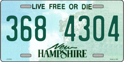 NH license plate 3684304
