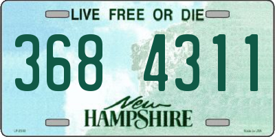 NH license plate 3684311
