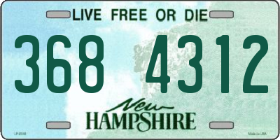 NH license plate 3684312