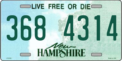 NH license plate 3684314