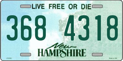 NH license plate 3684318