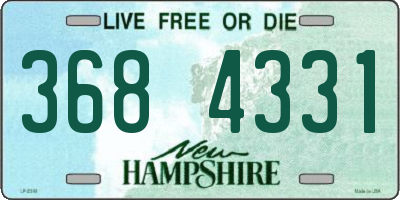 NH license plate 3684331