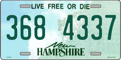 NH license plate 3684337