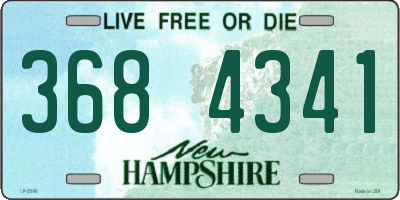 NH license plate 3684341
