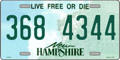 NH license plate 3684344
