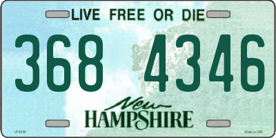 NH license plate 3684346