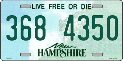 NH license plate 3684350