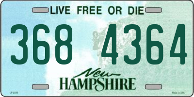 NH license plate 3684364