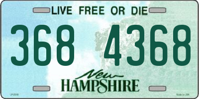 NH license plate 3684368