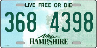 NH license plate 3684398