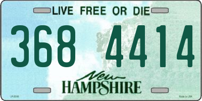 NH license plate 3684414