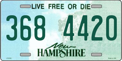 NH license plate 3684420