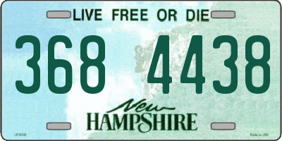 NH license plate 3684438