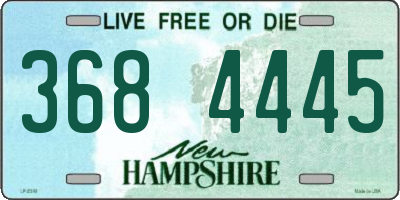 NH license plate 3684445
