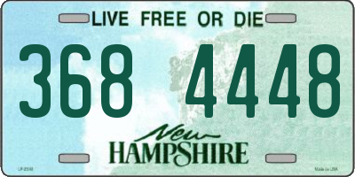 NH license plate 3684448