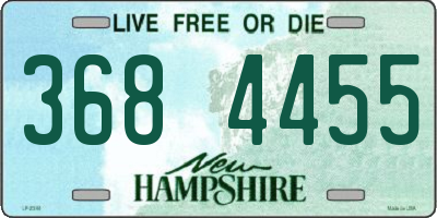 NH license plate 3684455