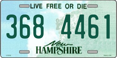 NH license plate 3684461