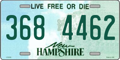 NH license plate 3684462