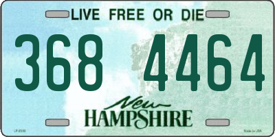 NH license plate 3684464