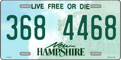 NH license plate 3684468