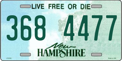 NH license plate 3684477