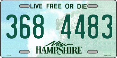 NH license plate 3684483