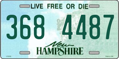NH license plate 3684487