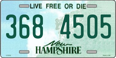 NH license plate 3684505