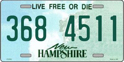 NH license plate 3684511