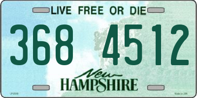 NH license plate 3684512