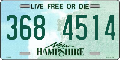 NH license plate 3684514