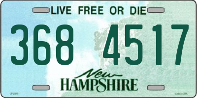NH license plate 3684517