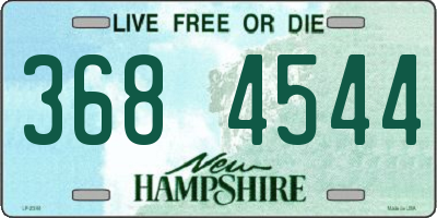 NH license plate 3684544