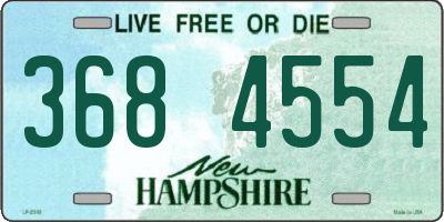 NH license plate 3684554