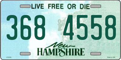 NH license plate 3684558