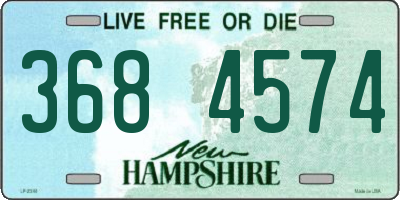 NH license plate 3684574